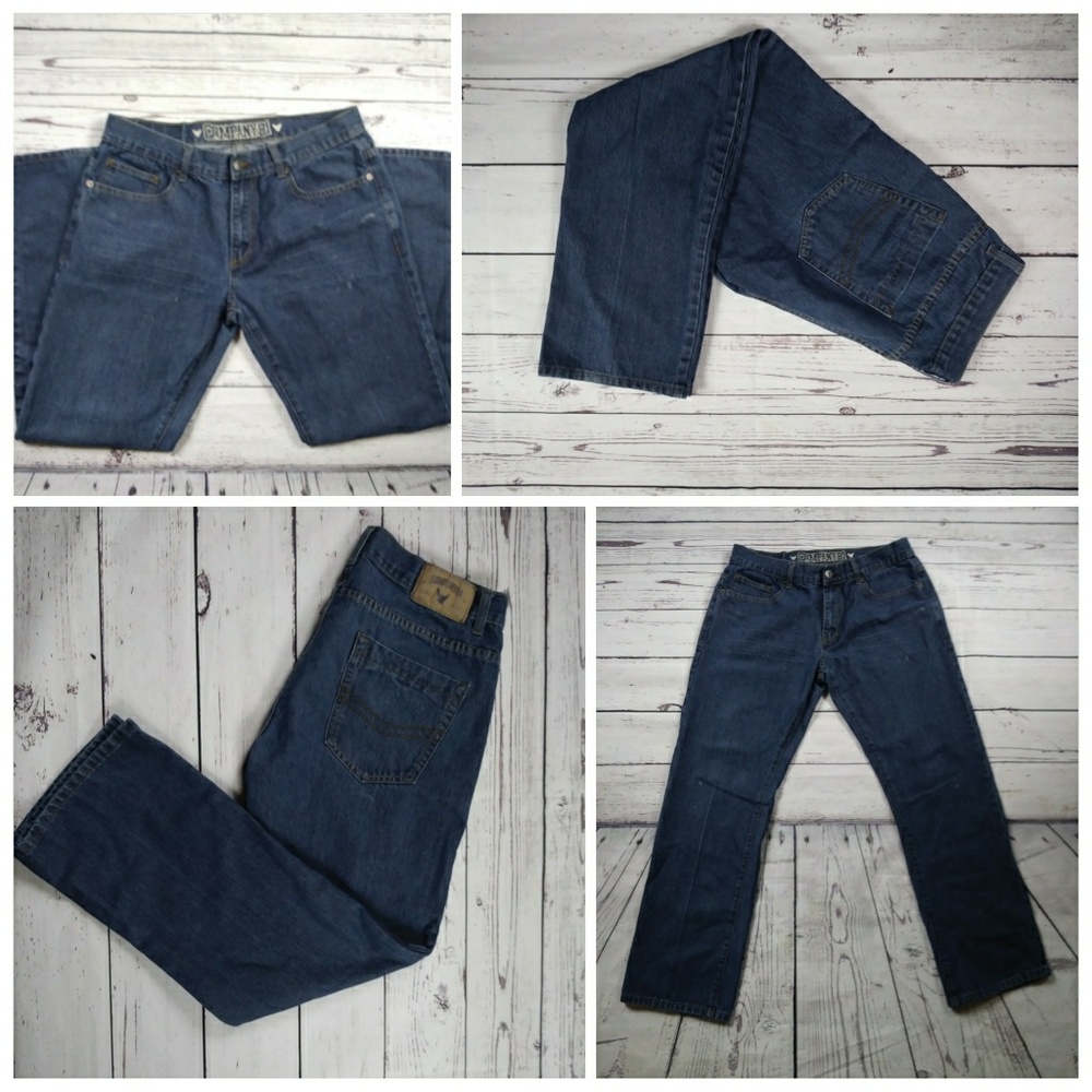 Company81 Straight Classic Fit Dark Denim Jeans